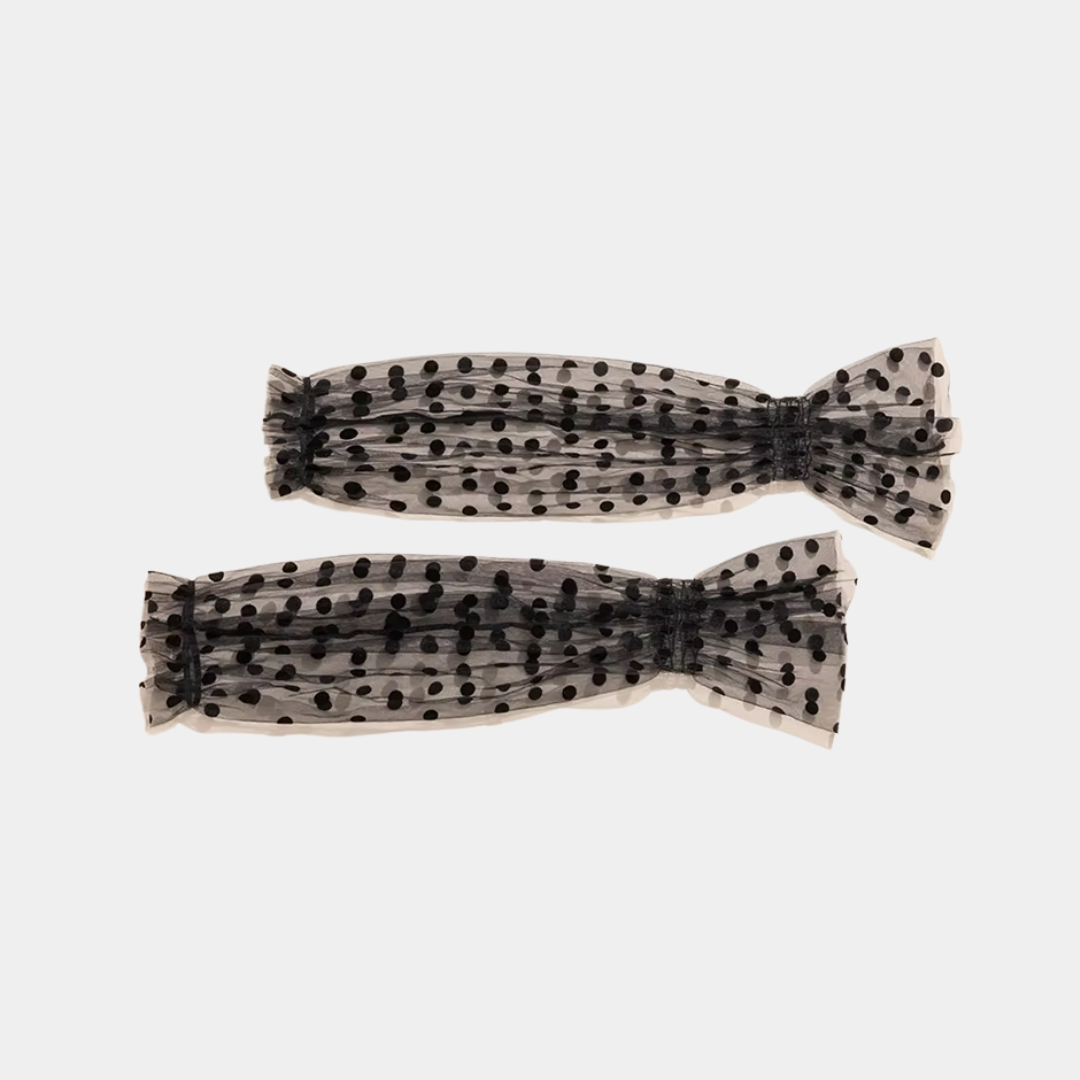 Sheer Mesh Gloves with heart