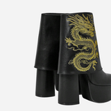Dragon Ankle Boots