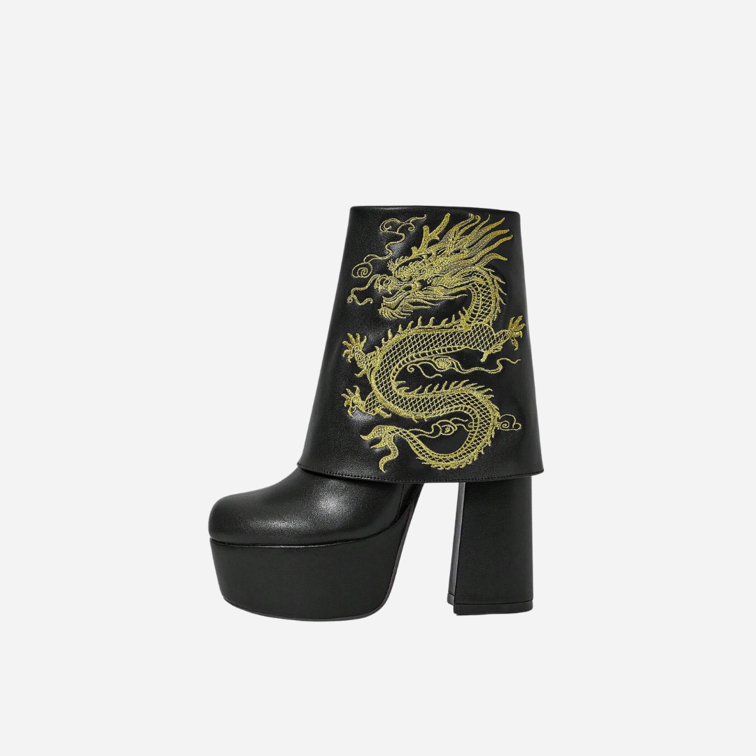 Dragon Ankle Boots