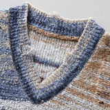 Sleeveless V-Neck Knit Pullover.