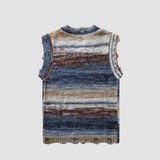Sleeveless V-Neck Knit Pullover.