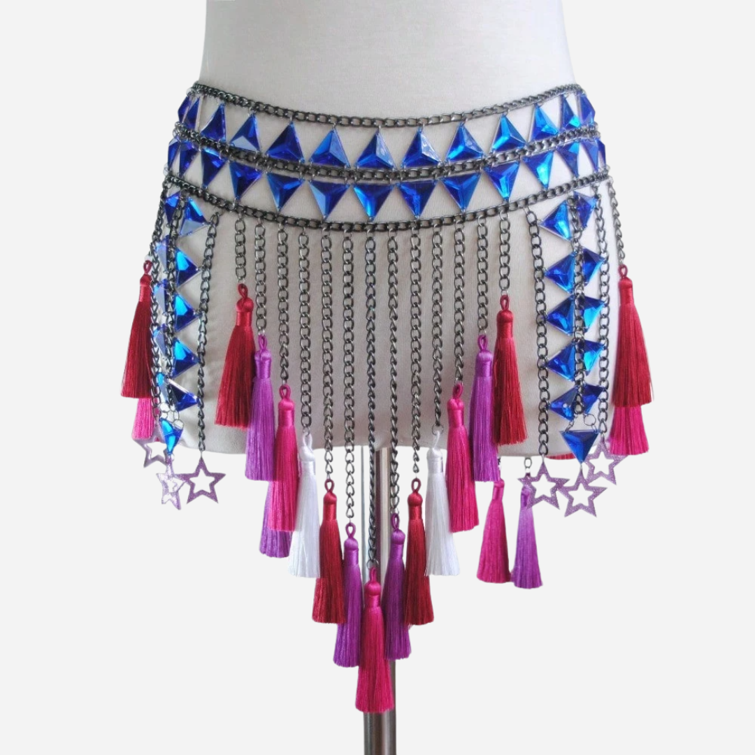 Festival Tribal Tassel Body Chain.