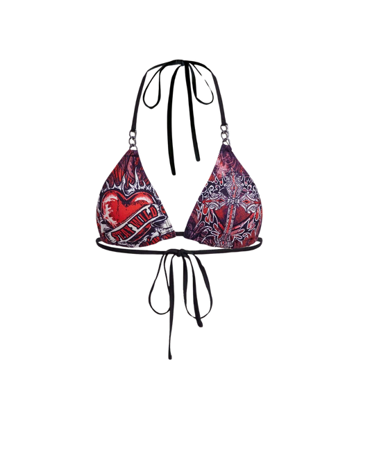 Heart & Wings Bikini Top