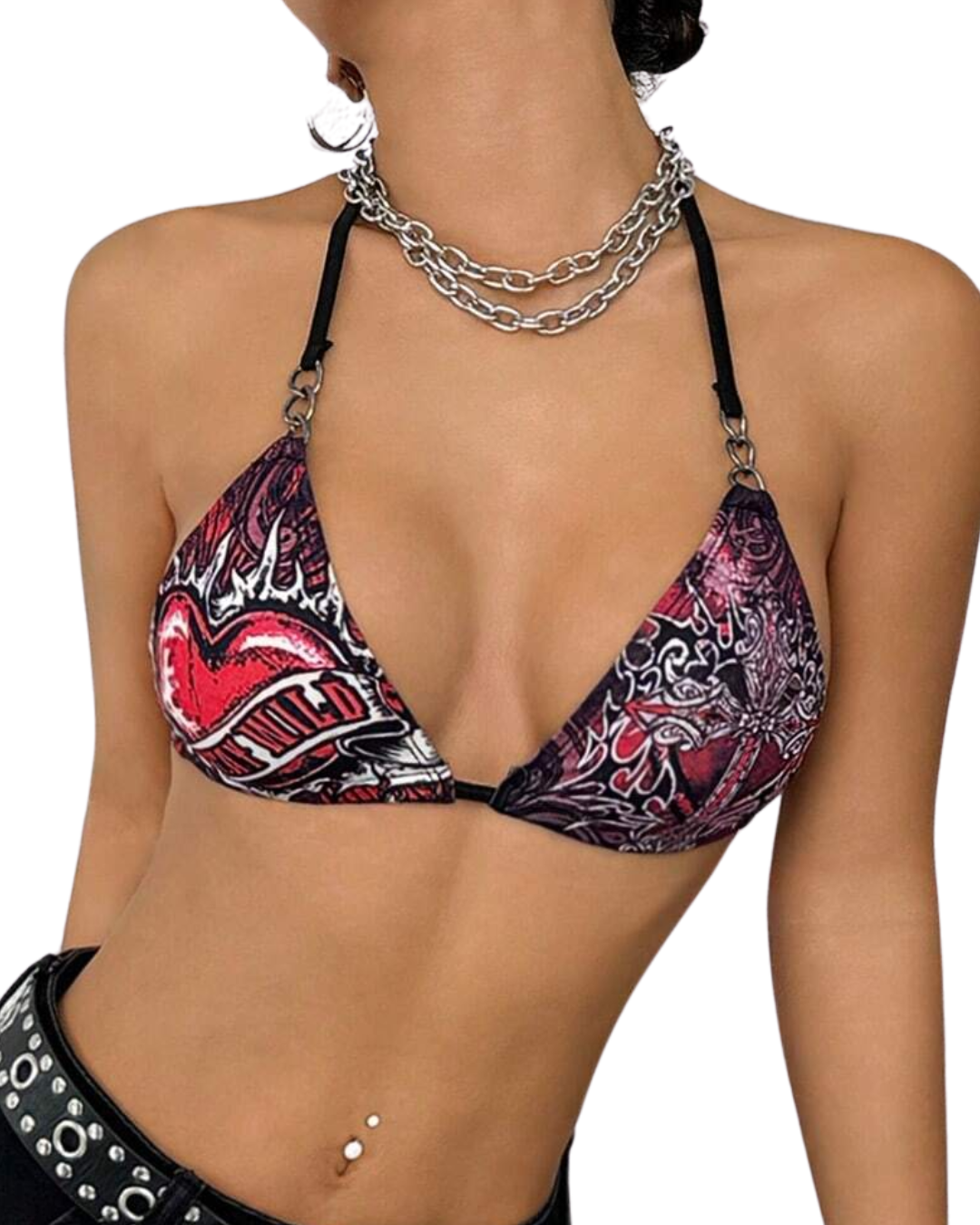 Heart & Wings Bikini Top