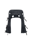 Hollow-shoulder knitted sweater