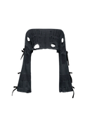 Hollow-shoulder knitted sweater
