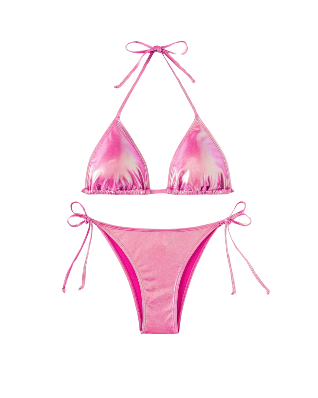 Metallic Halter Bikini