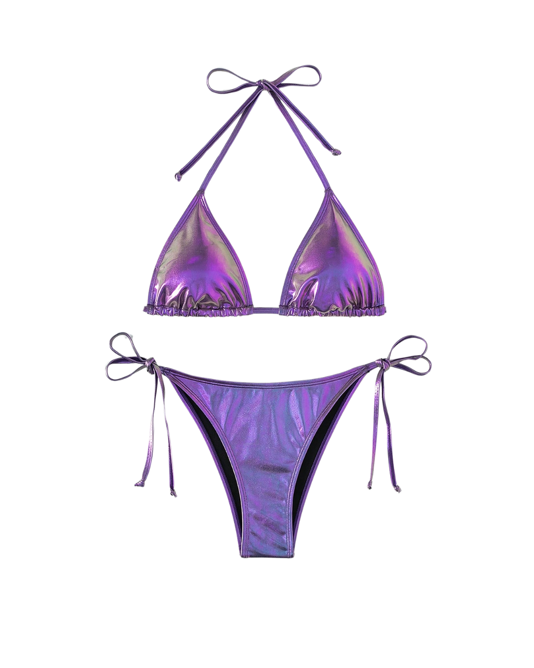 Metallic Halter Bikini