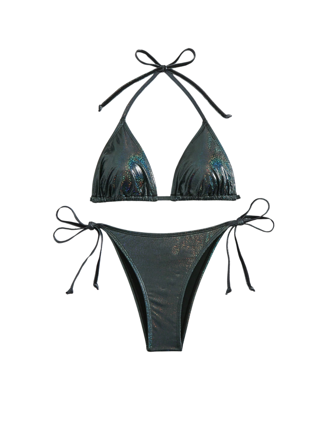 Metallic Halter Bikini