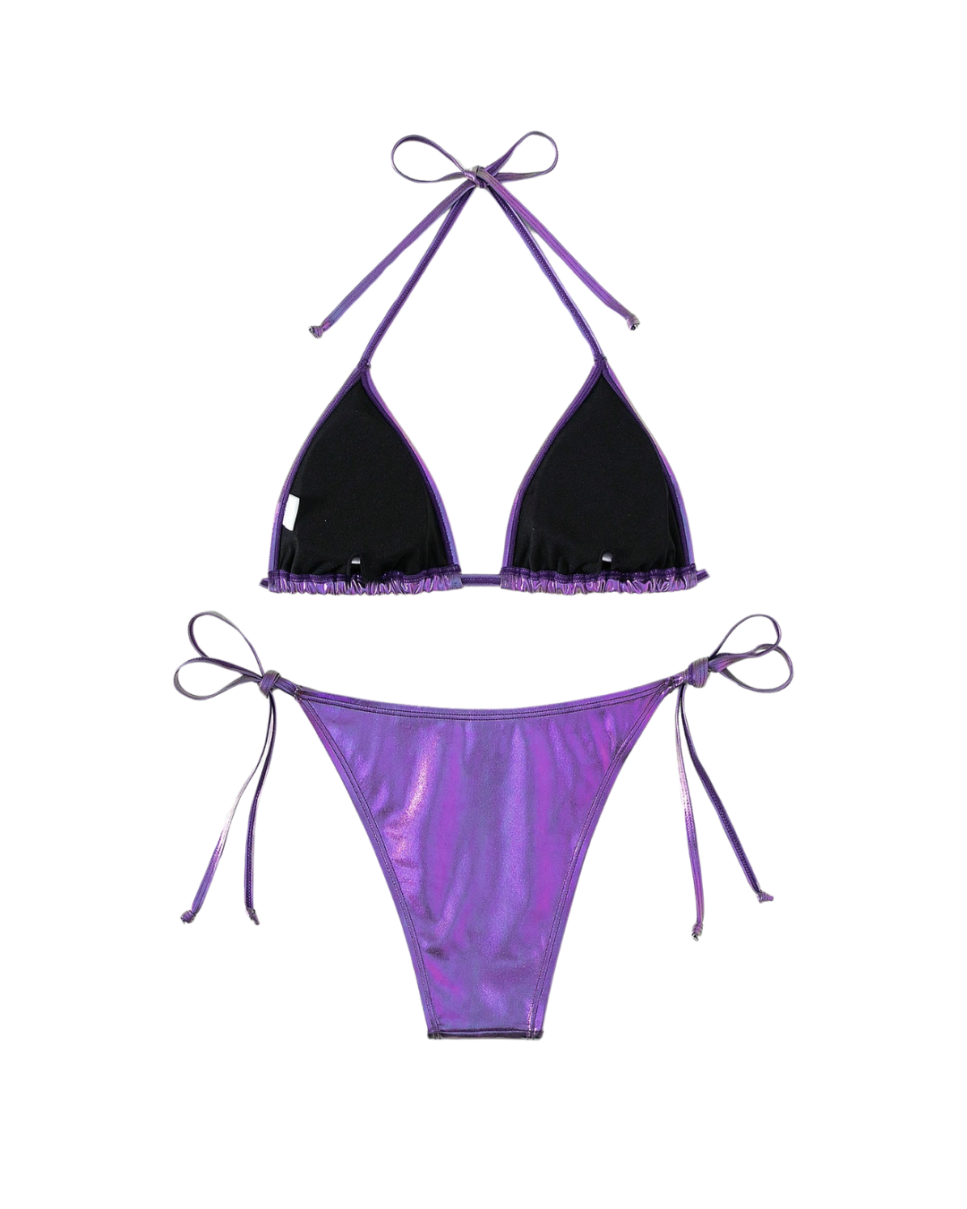 Metallic Halter Bikini