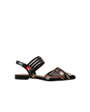 Embroidered Mesh Flats