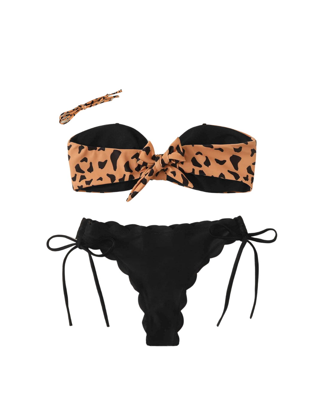 Knot Front Bandeau Bikini