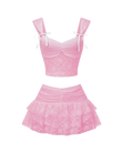 Lace Pleated set
