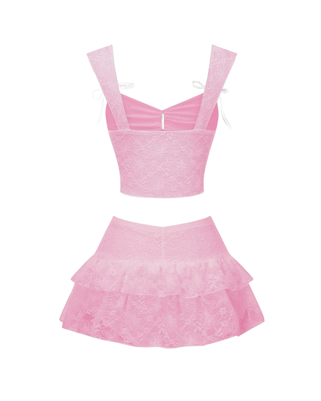 Lace Pleated set