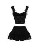 Lace Pleated set
