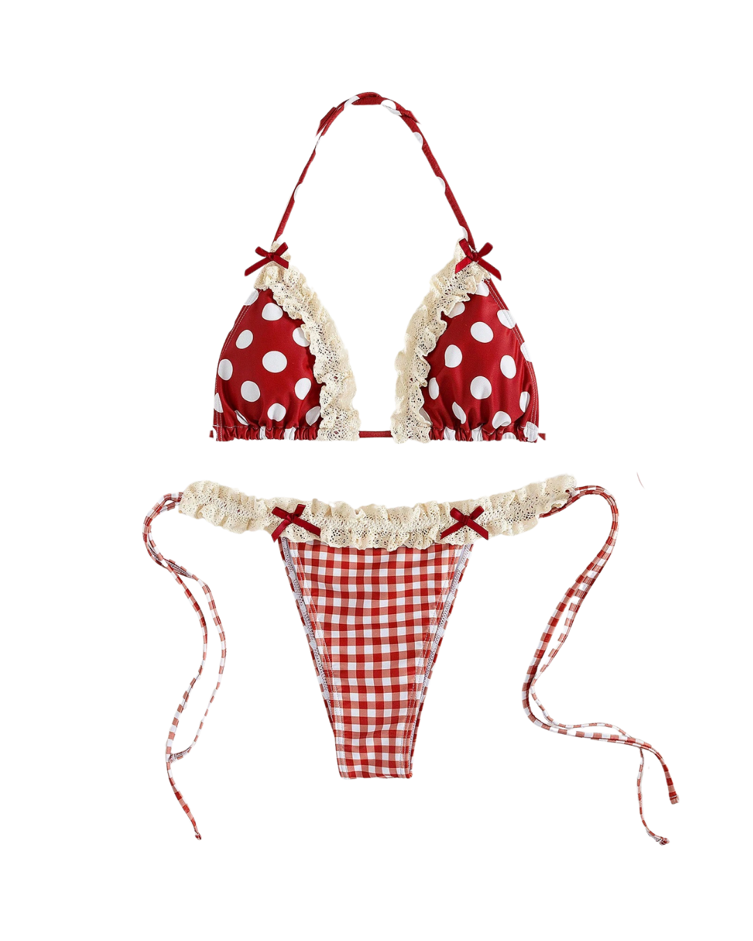 Polka Lace Bikin