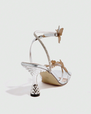 Butterfly Heeled Sandals
