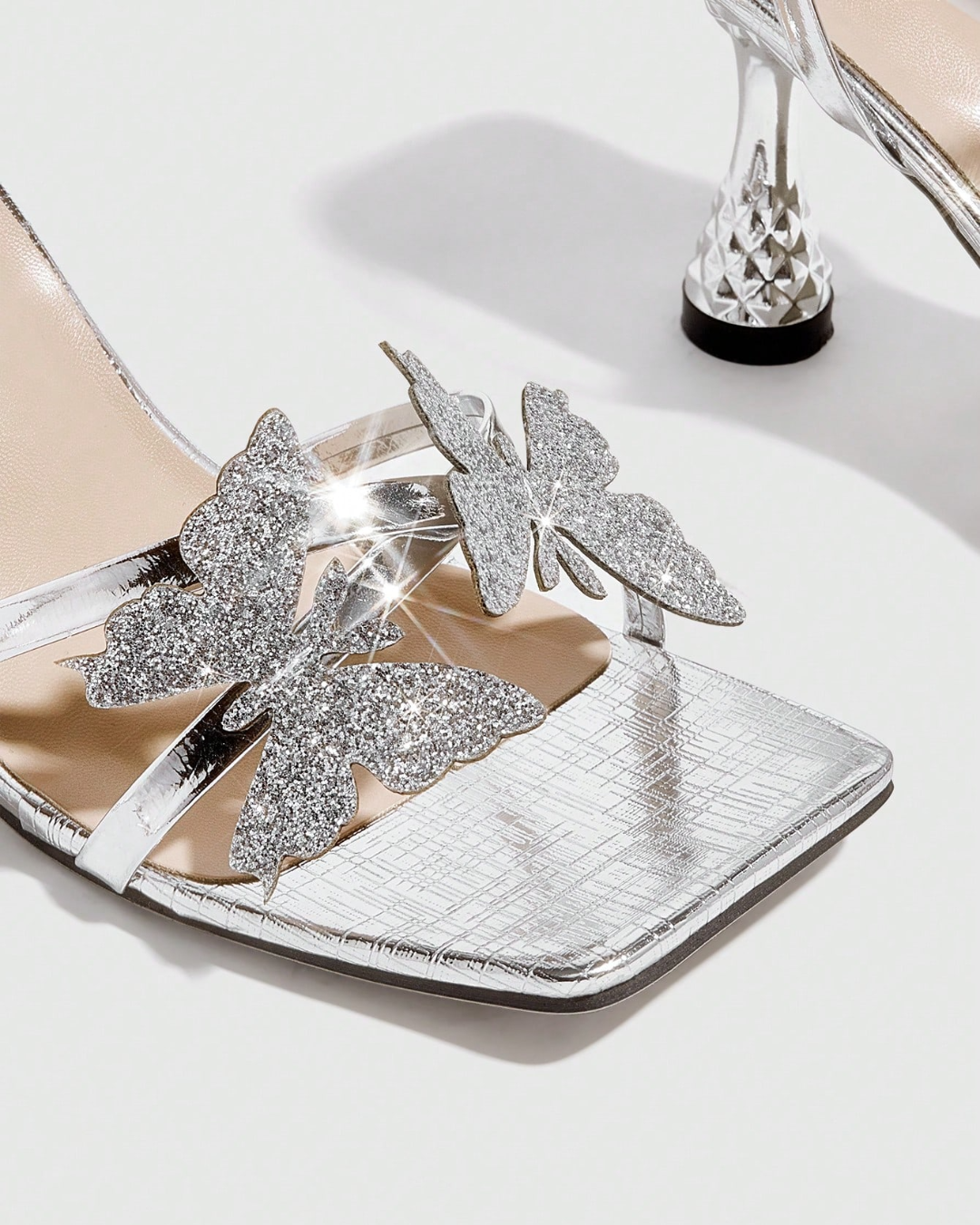 Butterfly Heeled Sandals