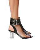 Clear Heel Sandals