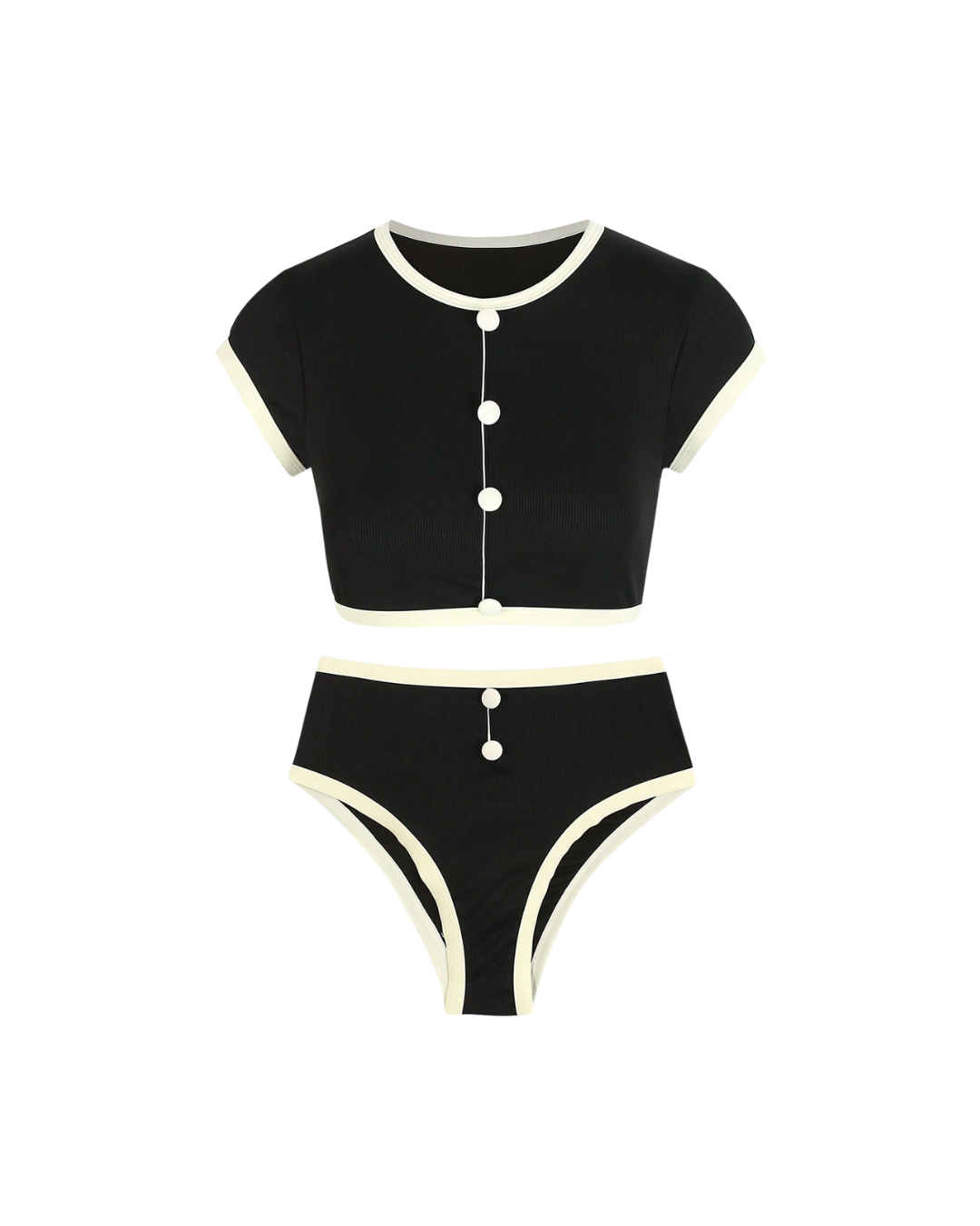 Button-Up Bikini Set