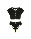 Button-Up Bikini Set