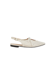 Cream Pointed Flats