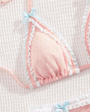 Pastel Lace Trim Bikini