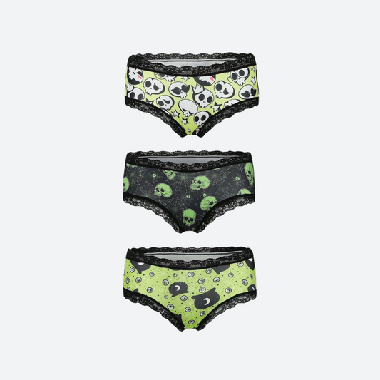 Skull & Moon Panties Set