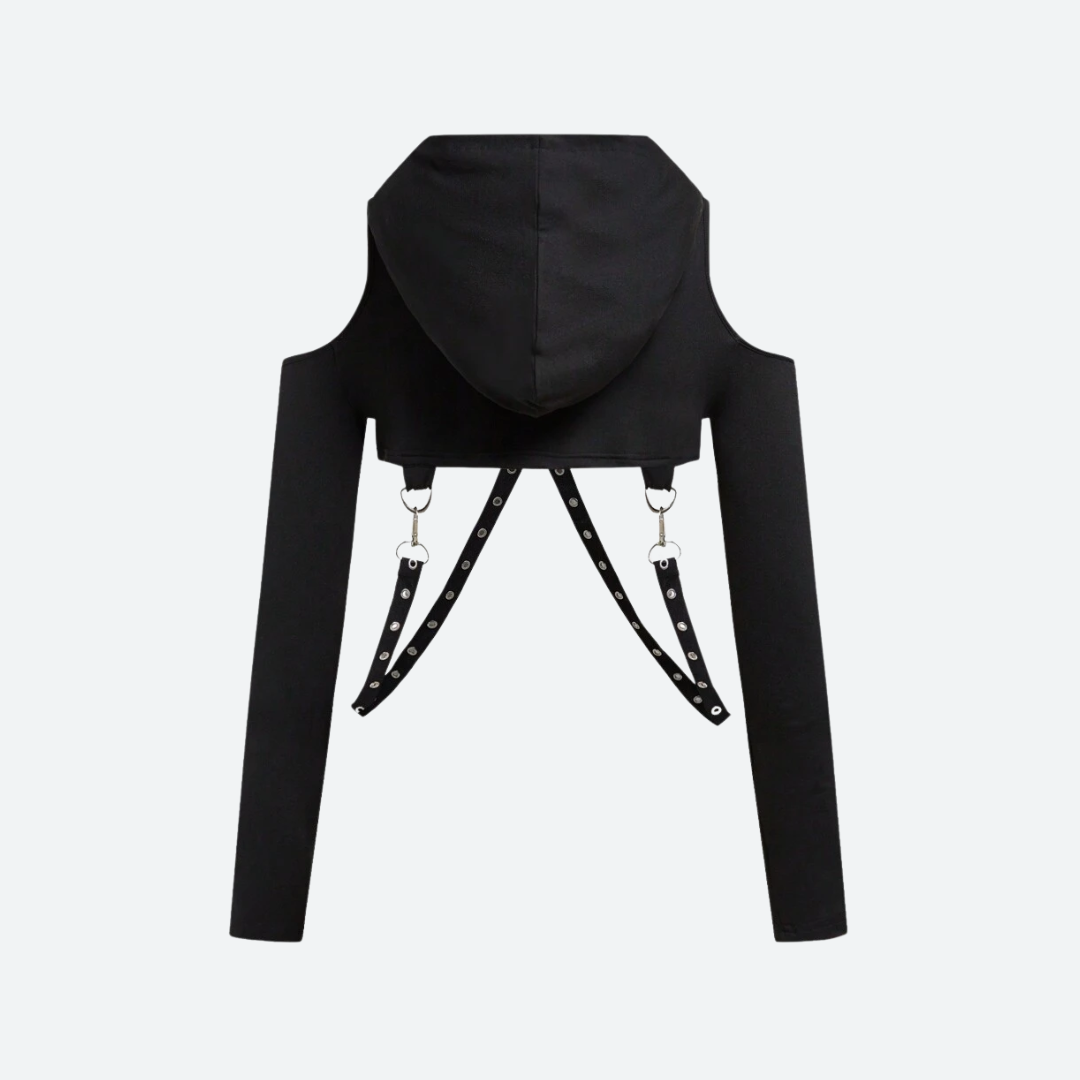 Punk Rock Crop Hoodie.