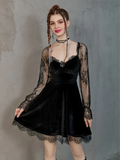 Velvet Waist Dress