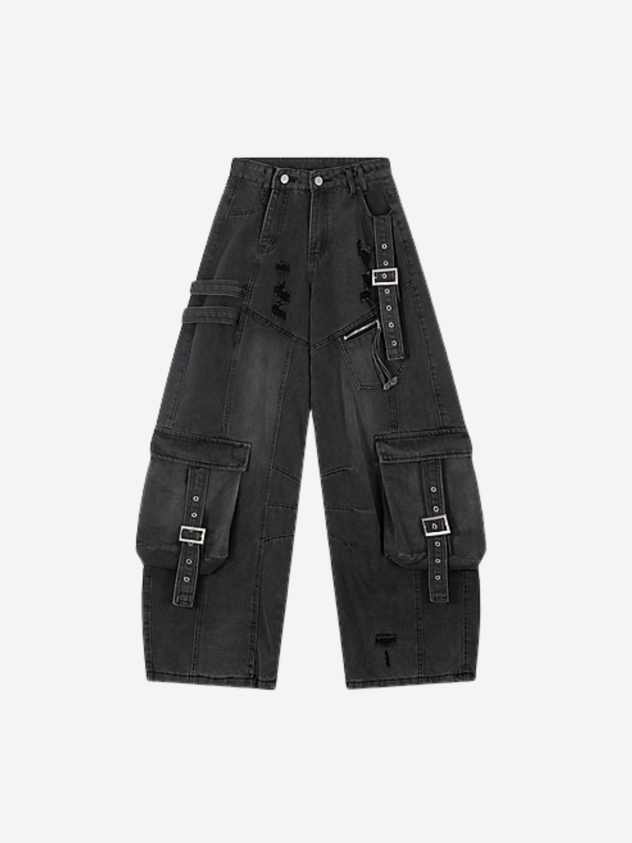 Cargo Wide-Leg Jeans