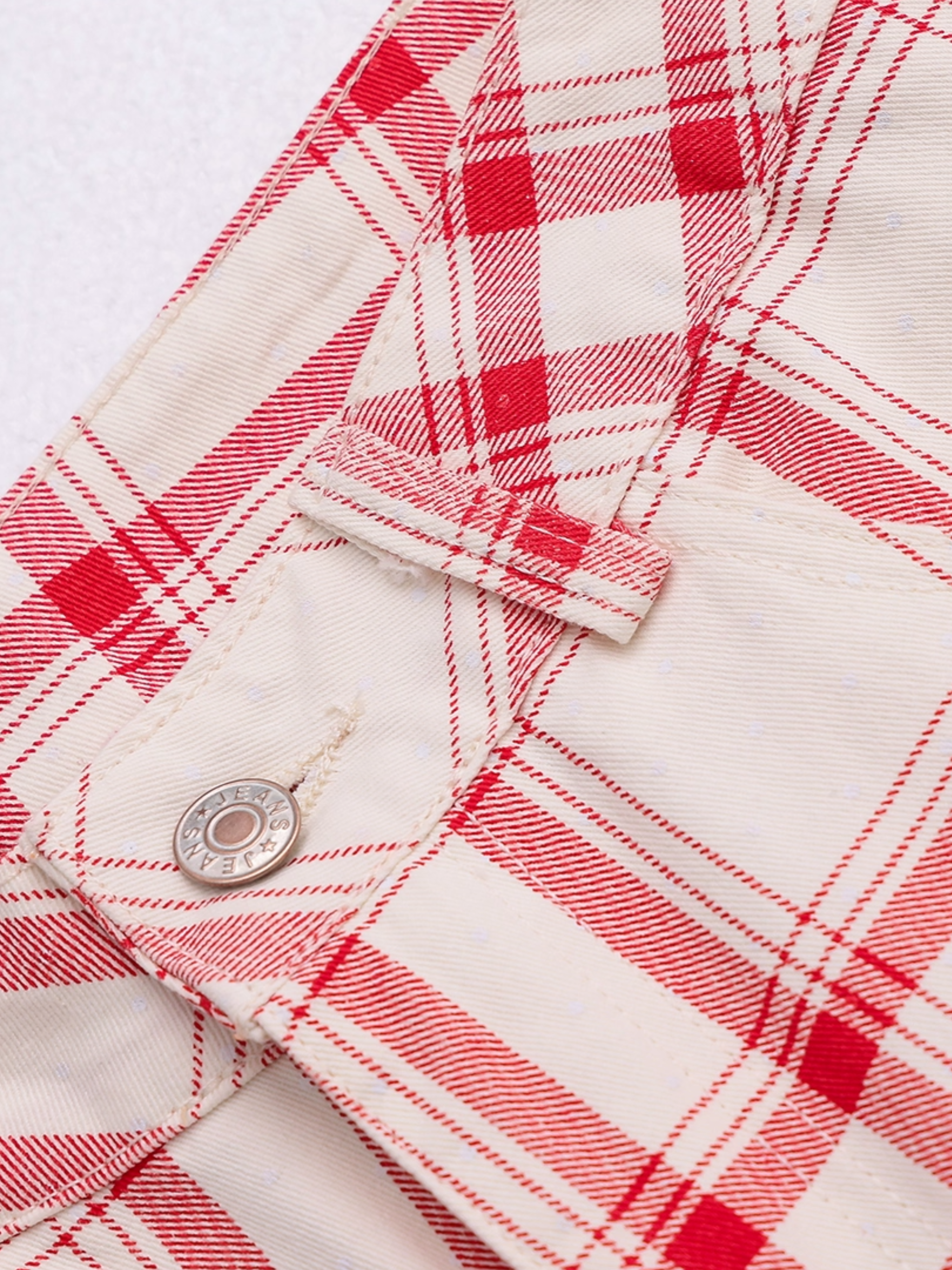 Plaid Wide-Leg Pants