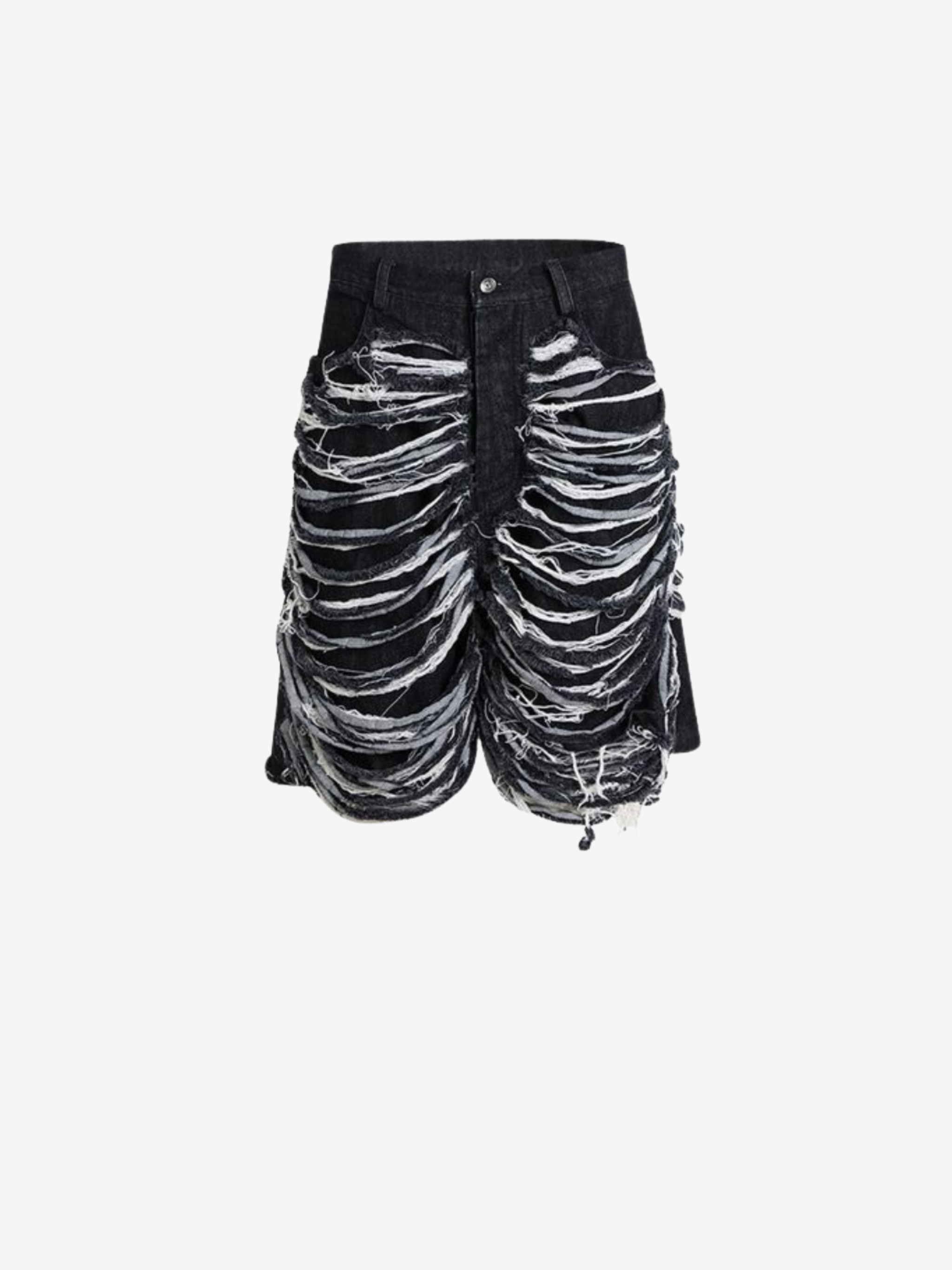 Distressed Denim Shorts