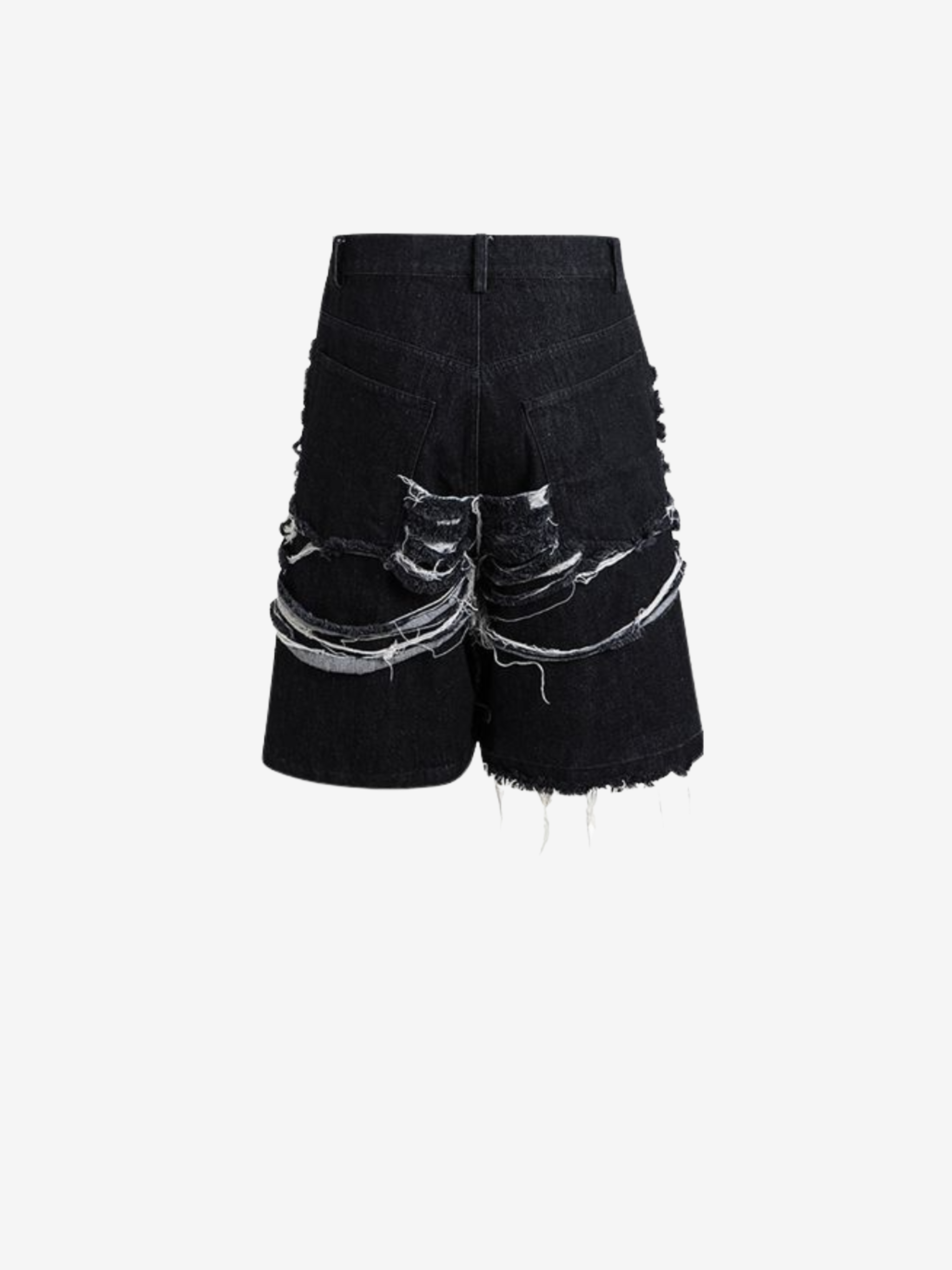 Distressed Denim Shorts