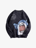 Oversized Shark Knitted Sweater