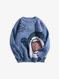 Oversized Shark Knitted Sweater
