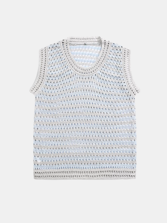 T-shirt tricoté sans manches