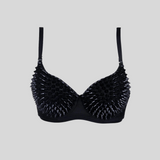 Metallic Spiked Bra
